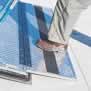 Non-slip material, can be rolled, bent or angled to fit any contour. Comes in cleats or rolls. Use for irregular or non-smooth surfaces. 